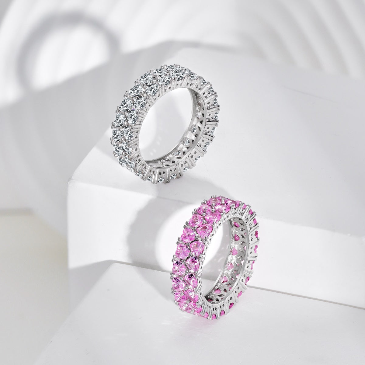 [Limara]Sparkling Full Heart Ring