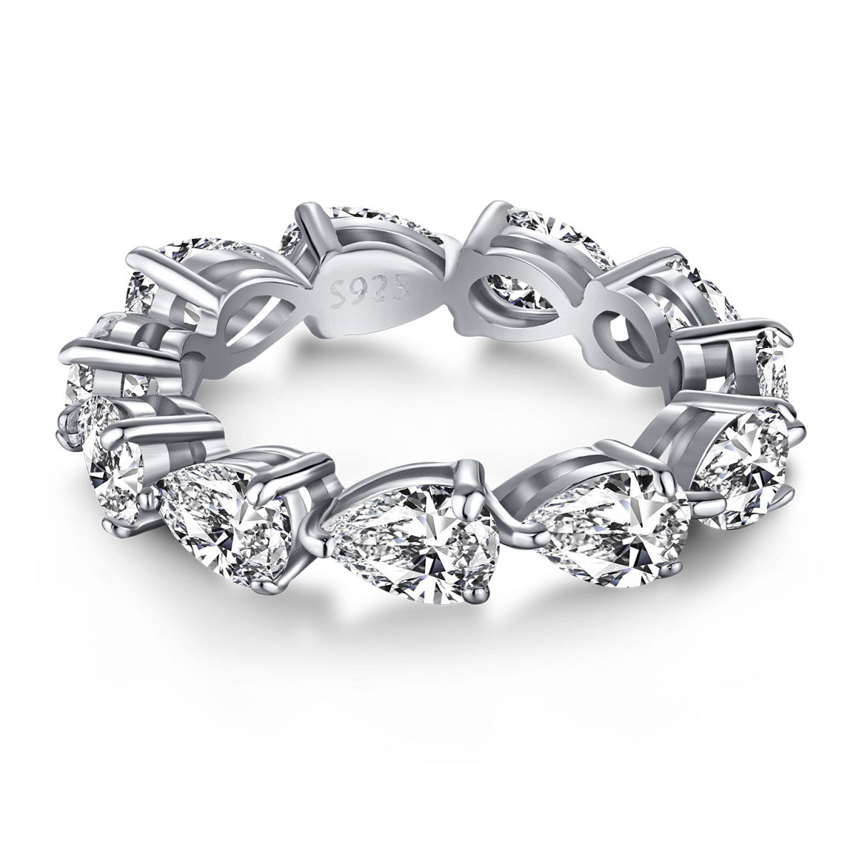 [Limara]Exquisite Pear Cut Tennis Ring