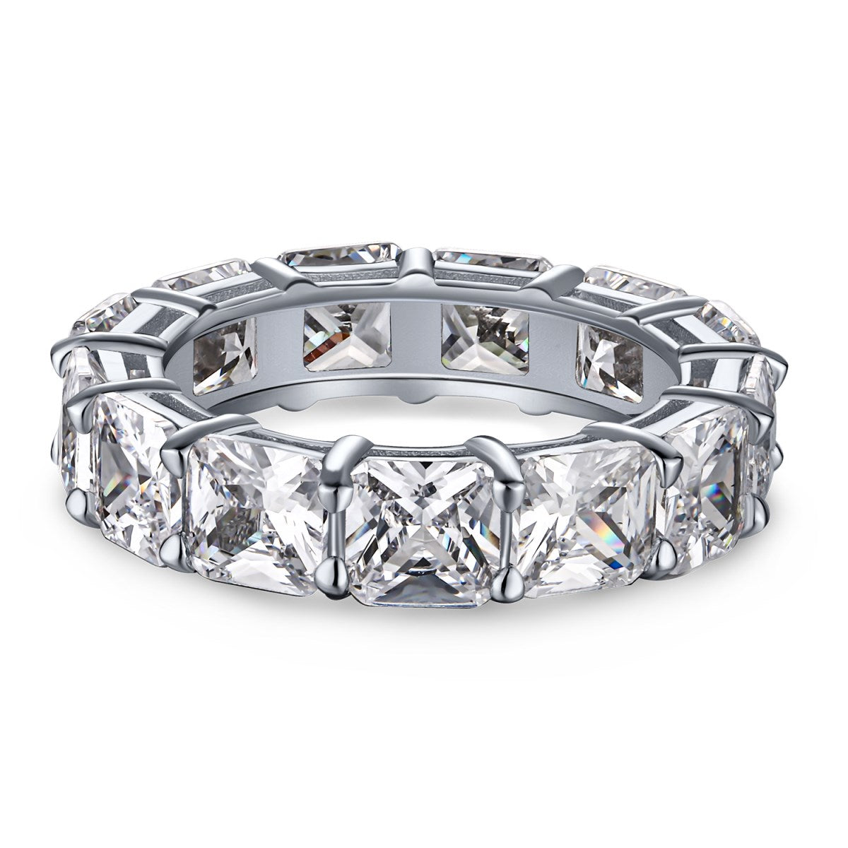 [Limara]Elegant Princess Cut Tennis Ring