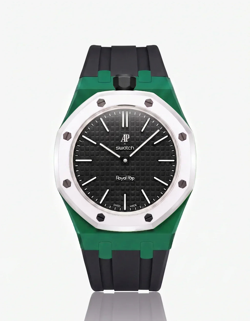 Silicone Strap & Case Royal Pop Ocho Negro(Customize  Colors)