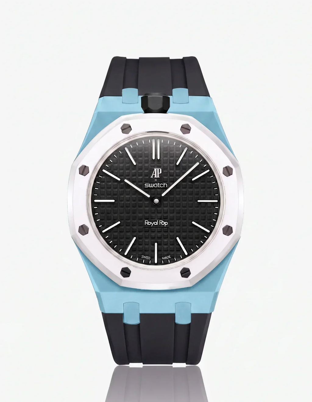 Silicone Strap & Case Royal Pop Ocho Negro(Customize  Colors)