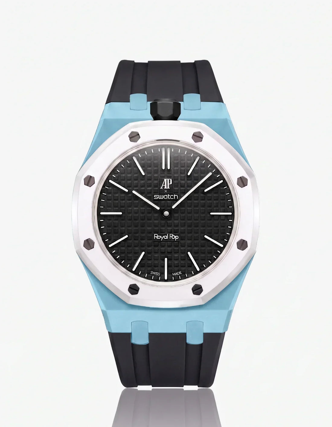 Silicone Strap & Case Royal Pop Ocho Negro(Customize  Colors)