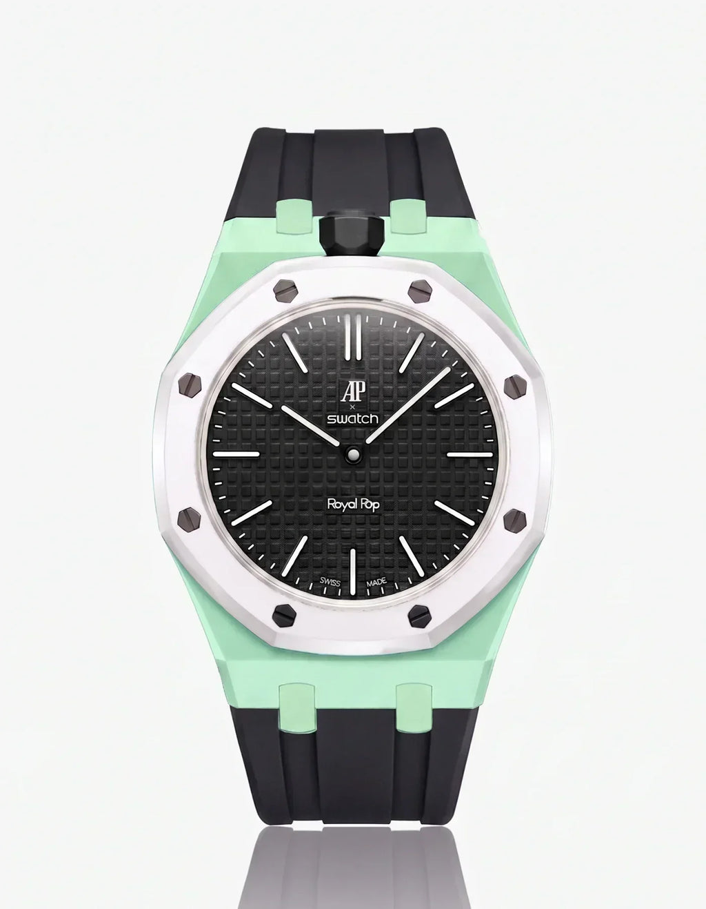 Silicone Strap & Case Royal Pop Ocho Negro(Customize  Colors)