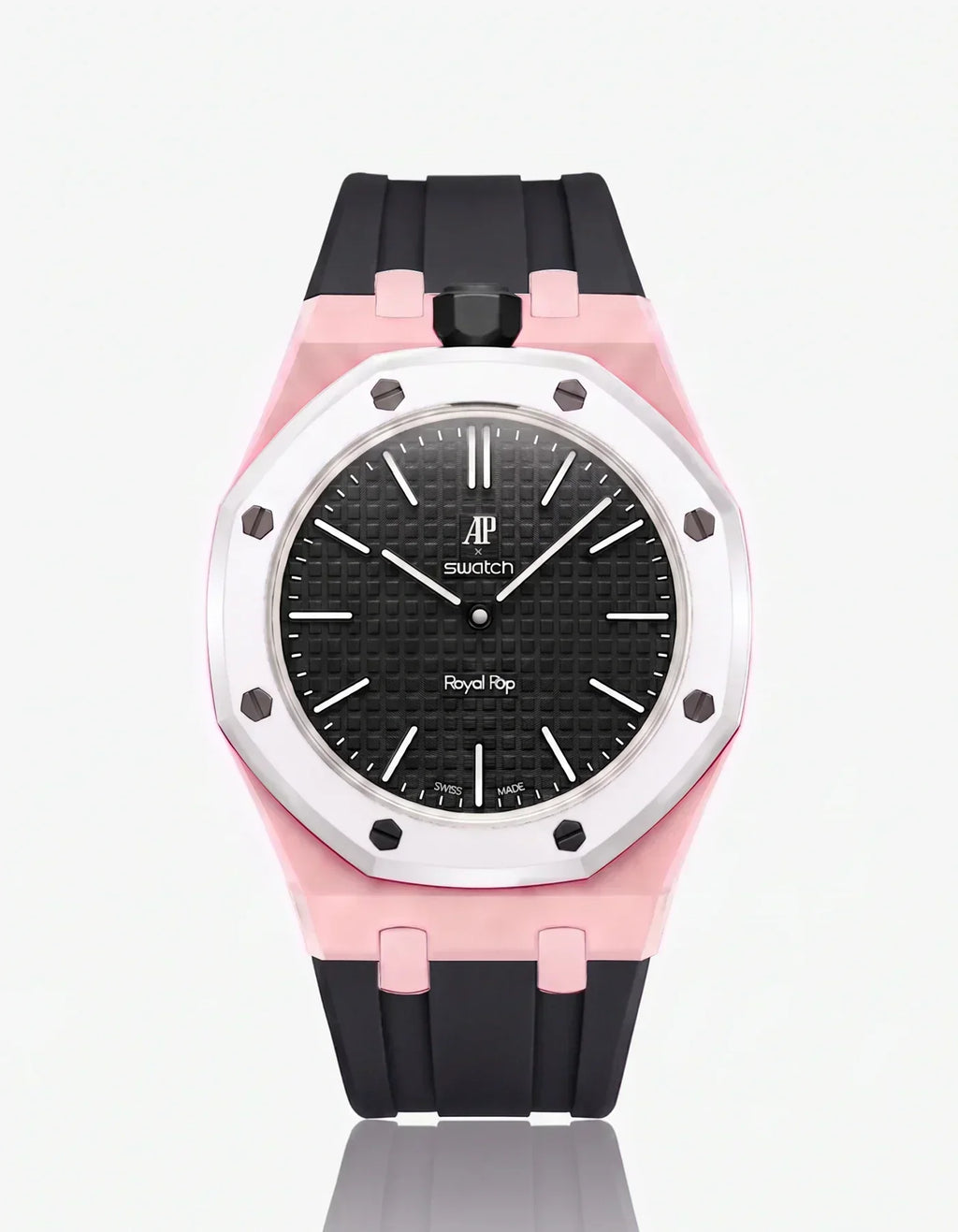 Silicone Strap & Case Royal Pop Ocho Negro(Customize  Colors)