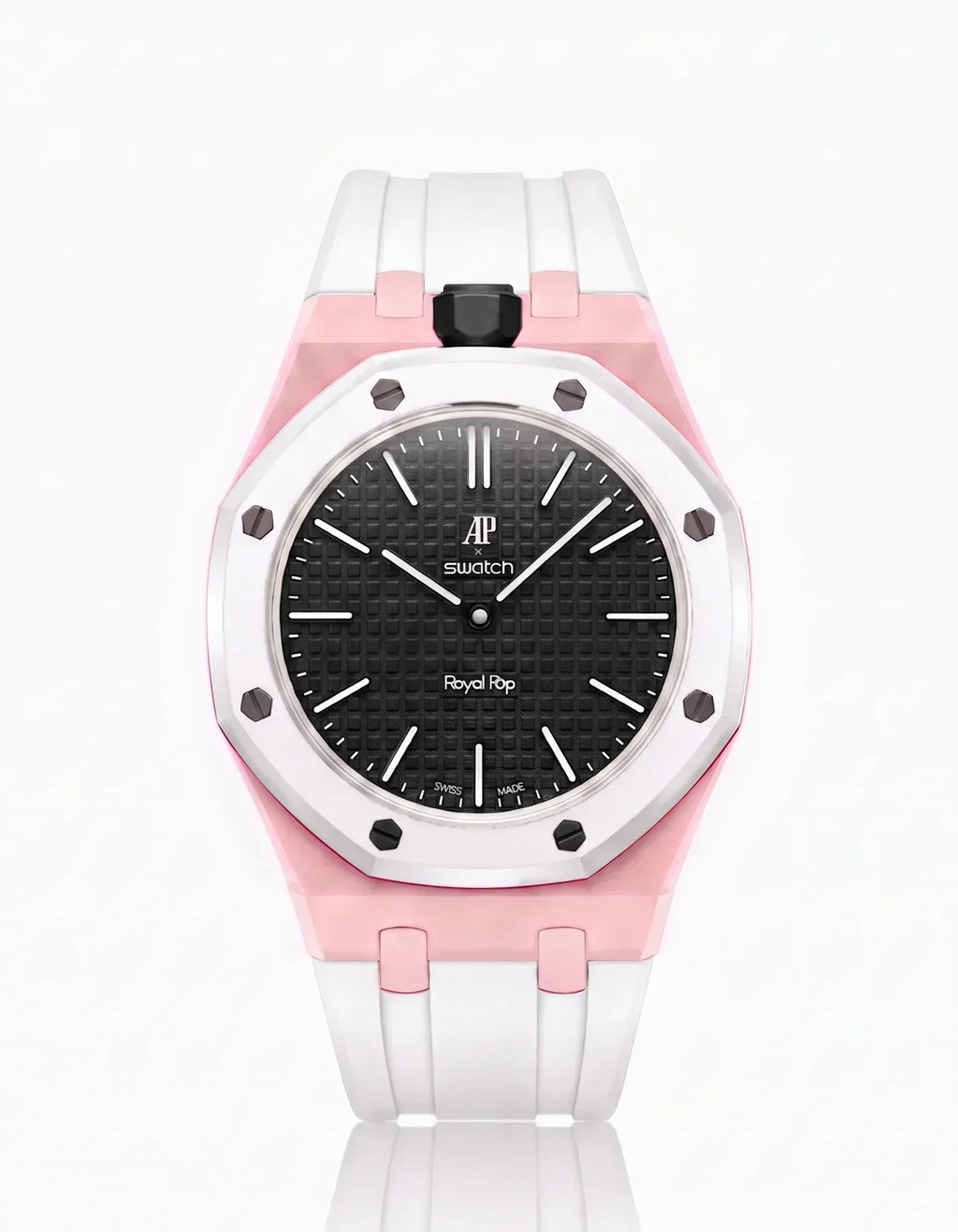 Silicone Strap & Case Royal Pop Ocho Negro(Customize  Colors)