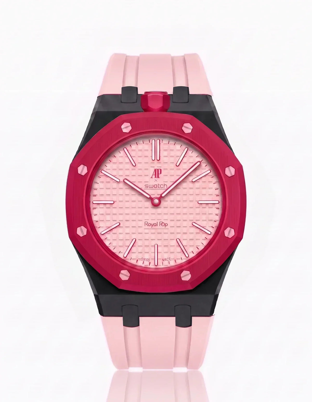 Silicone Strap &  Case  Royal Pop Otto Rosso(Customize  Colors)
