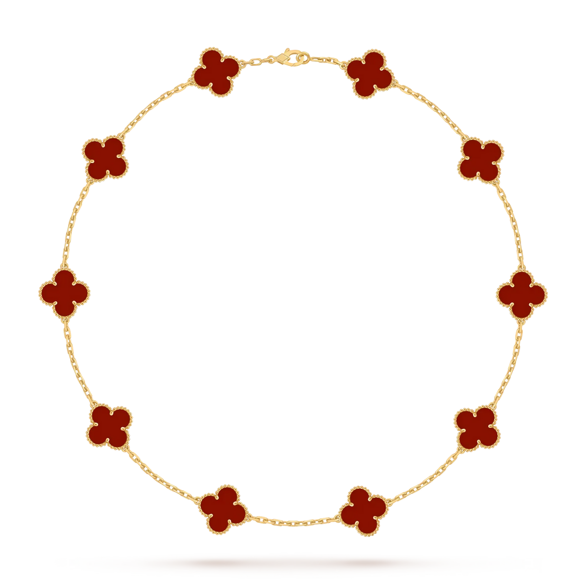 [Limara]CLASSIC LUCKY 10-MOTIF CLOVER NECKLACE GOLD COLLECTION