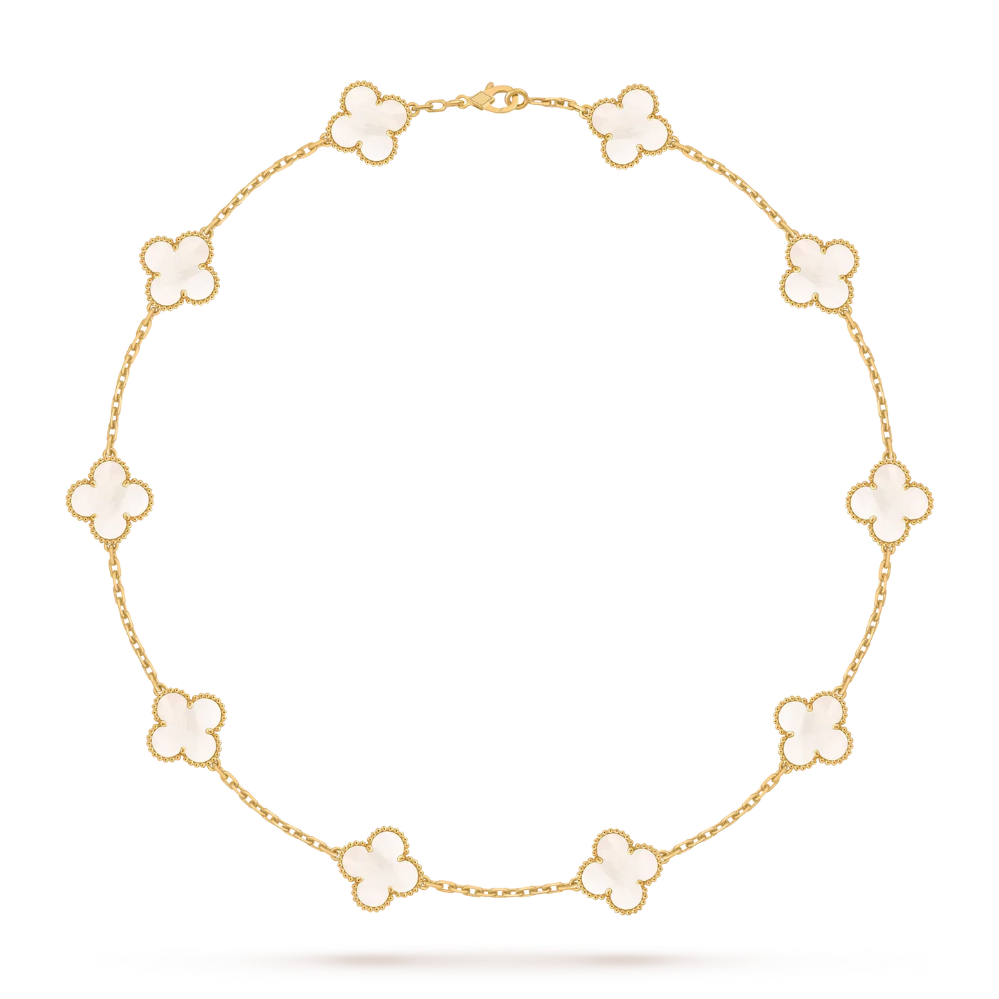 [Limara]CLASSIC LUCKY 10-MOTIF CLOVER NECKLACE GOLD COLLECTION