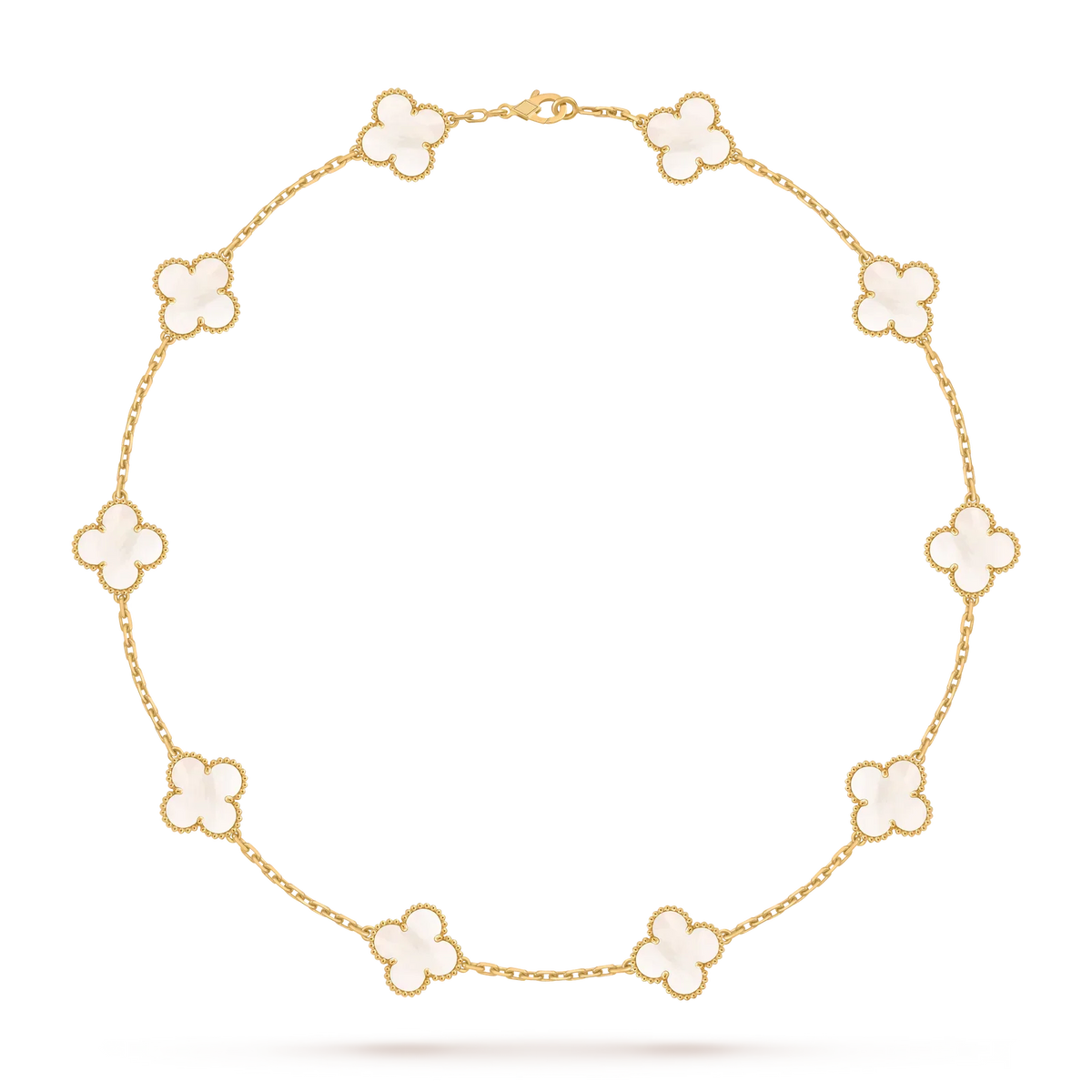 [Limara]CLASSIC LUCKY 10-MOTIF CLOVER NECKLACE GOLD COLLECTION