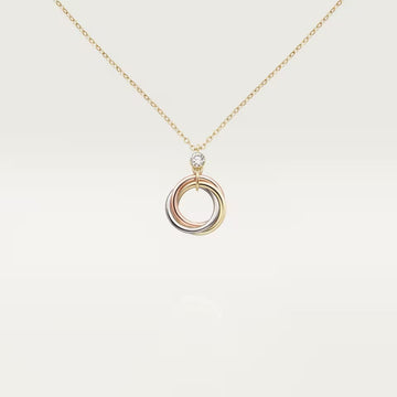 [Limara] TRINITY  NECKLACE 1 DIAMOND