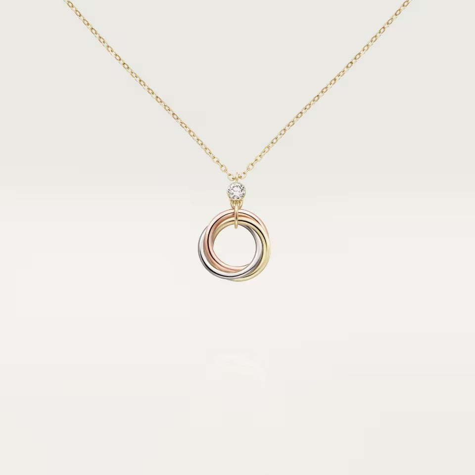 [Limara] TRINITY  NECKLACE 1 DIAMOND