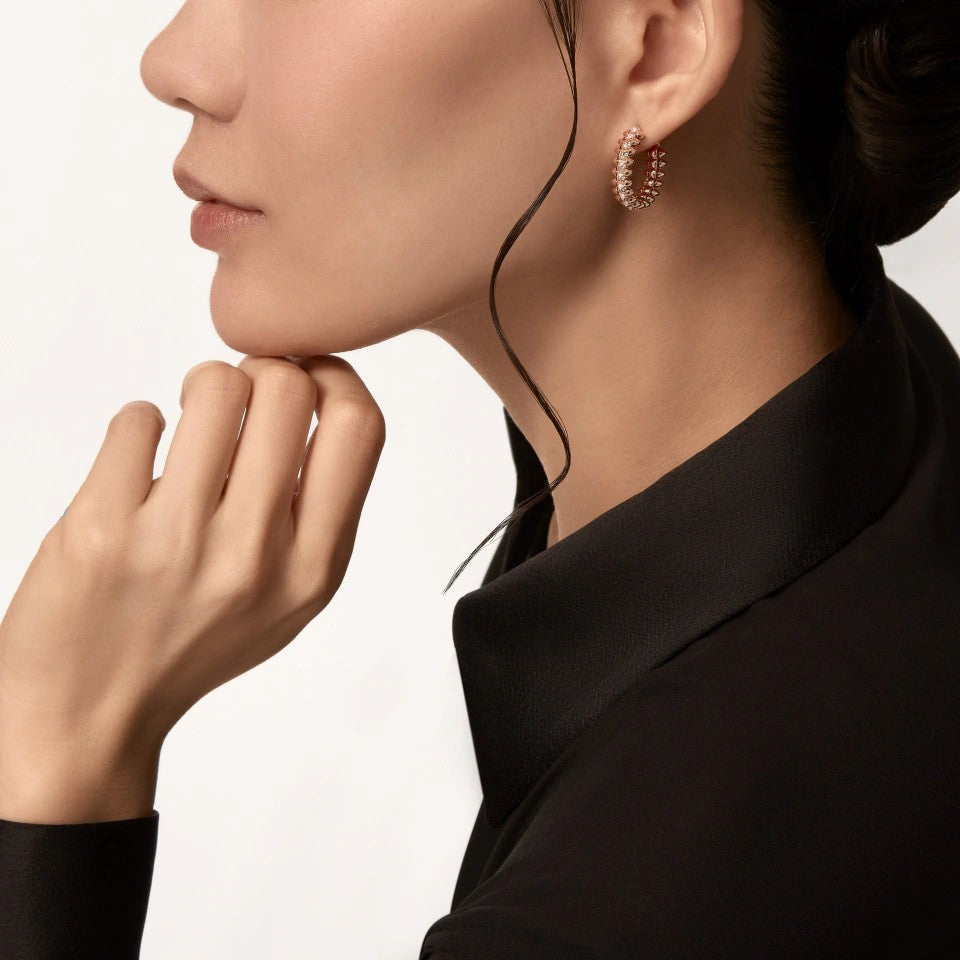 [Limara] CLASH 6.4MM FULL DIAMOND SMALL EARRINGS