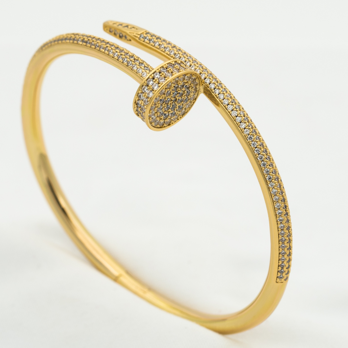 [Limara]JUSTE UN CLOU 3.5MM FULL PAVÉ NAIL BANGLE