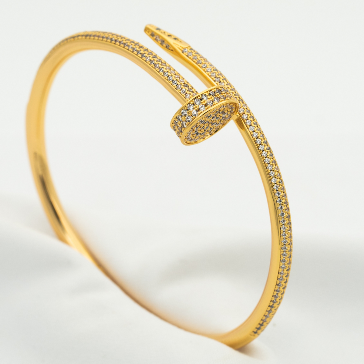 [Limara]JUSTE UN CLOU 3.5MM FULL PAVÉ NAIL BANGLE