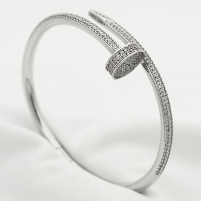 [Limara]JUSTE UN CLOU 3.5MM FULL PAVÉ NAIL BANGLE