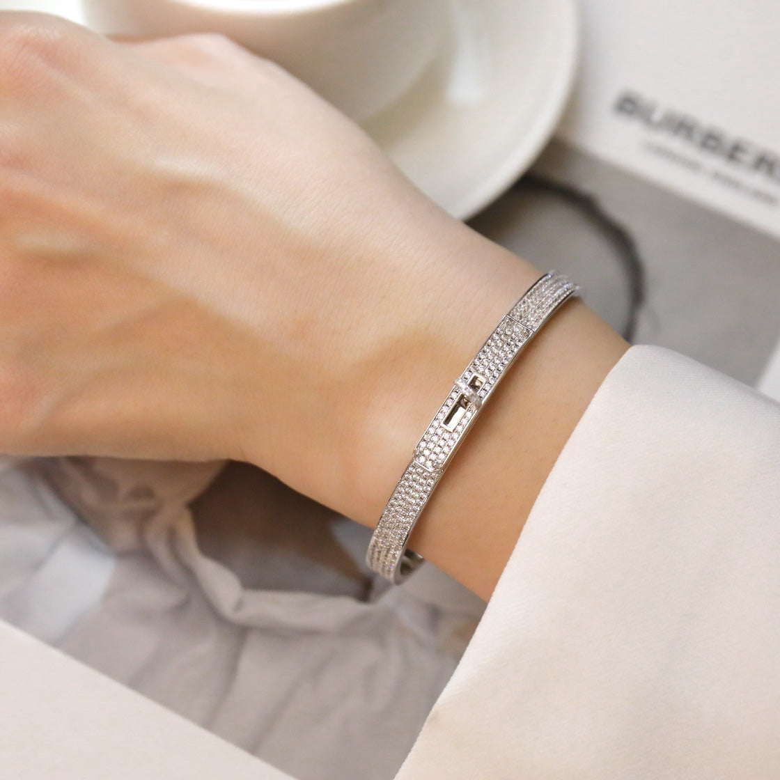 [Limara]KELLY BRACELET DIAMOND PAVED