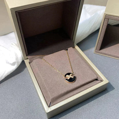 [Limara]JEUX DE ROSE GOLD DIAMOND NECKLACE