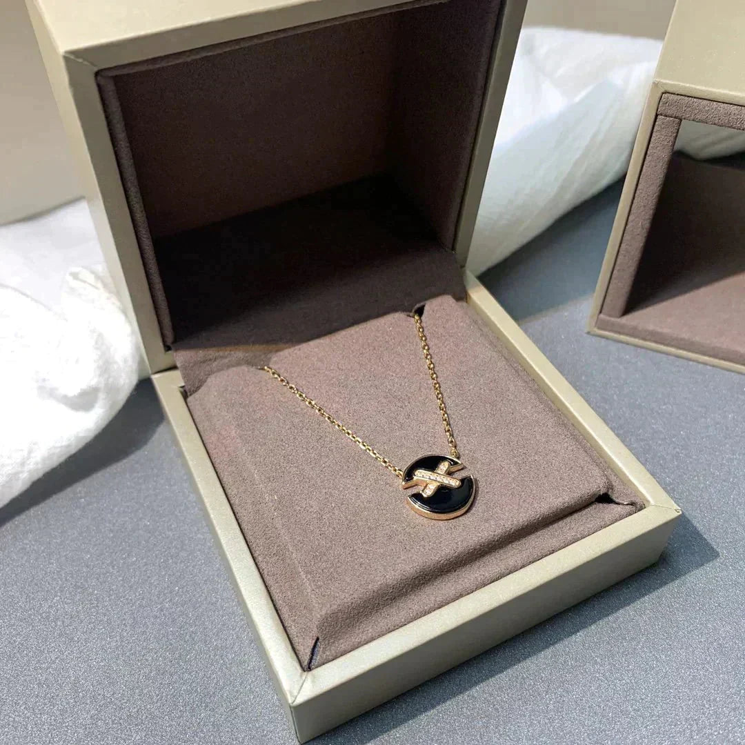 [Limara]JEUX DE ROSE GOLD DIAMOND NECKLACE