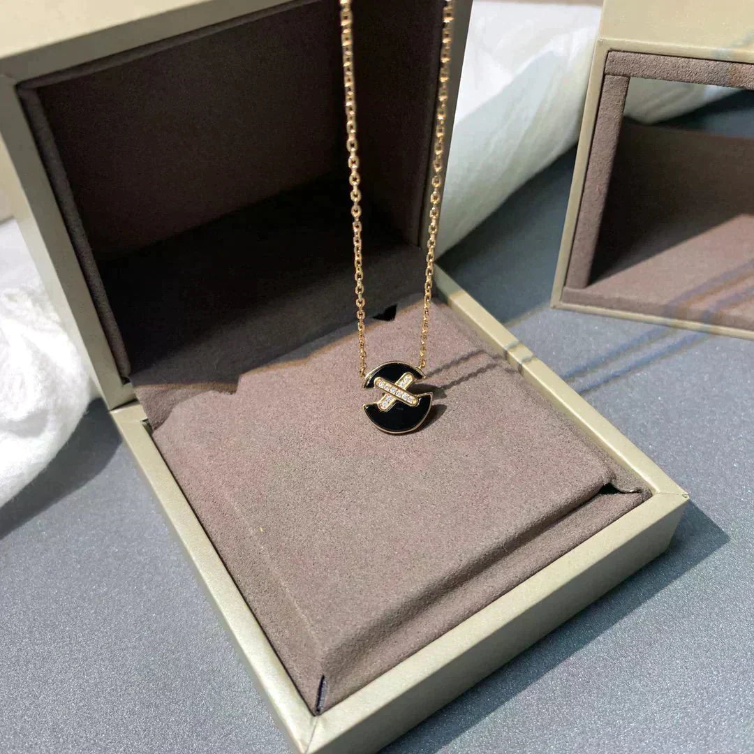 [Limara]JEUX DE ROSE GOLD DIAMOND NECKLACE