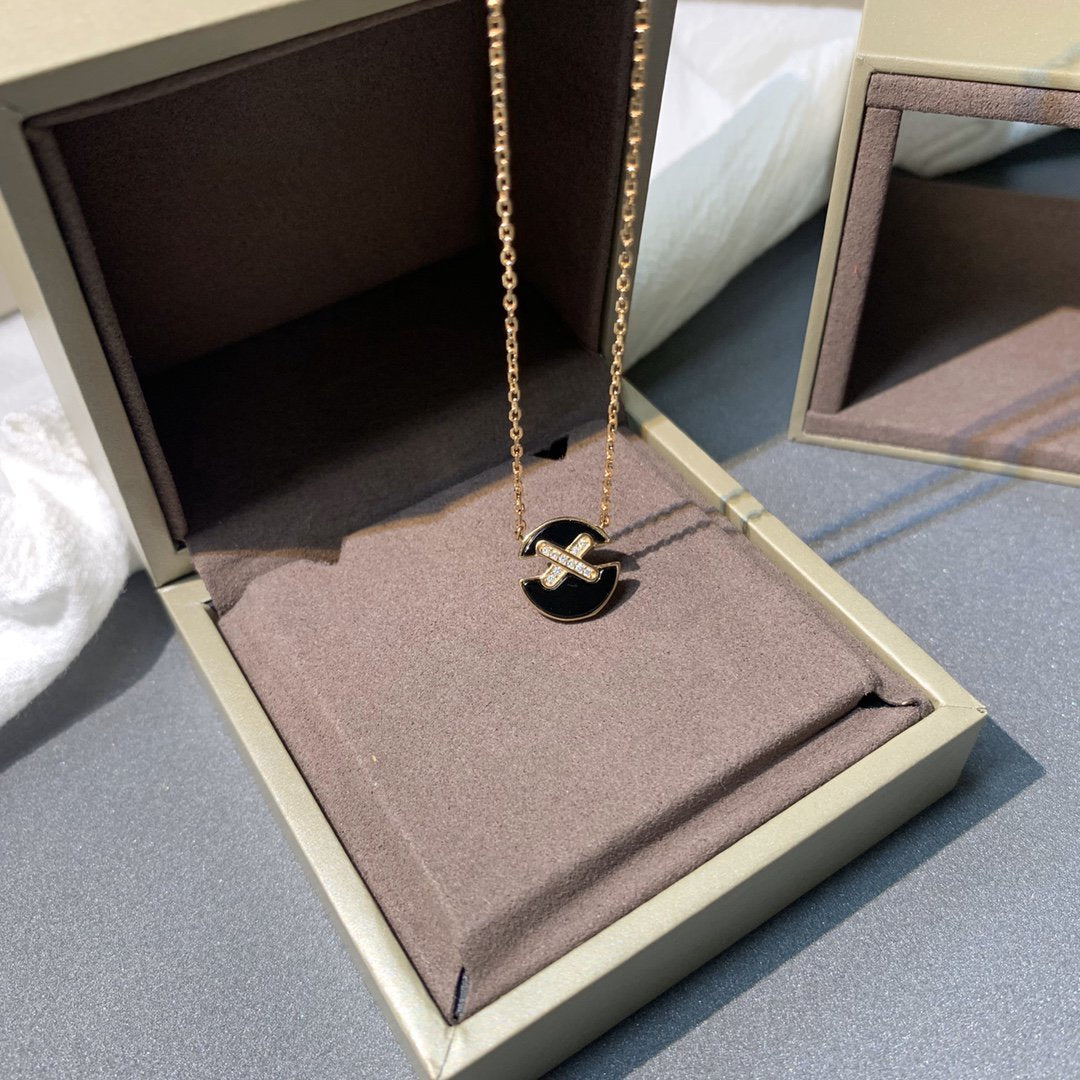 [Limara]JEUX DE ROSE GOLD DIAMOND NECKLACE