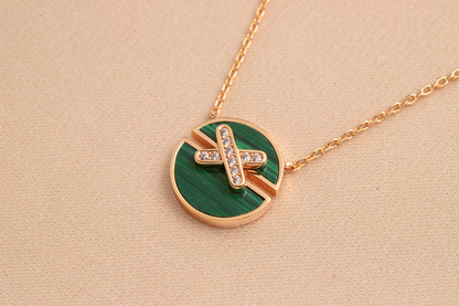 [Limara]JEUX DE ROSE GOLD DIAMOND NECKLACE
