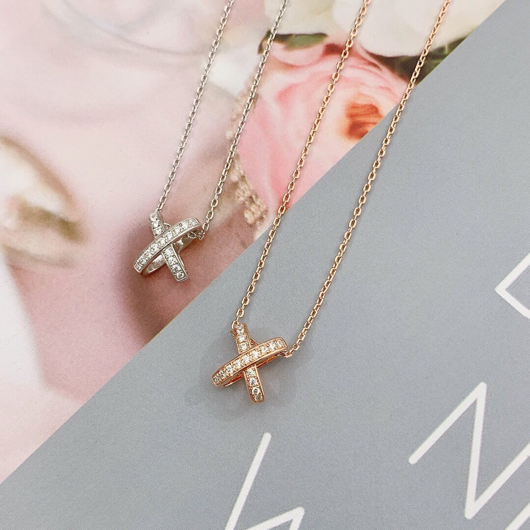 [Limara]JEUX DE DIAMOND NECKLACE