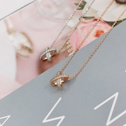 [Limara]JEUX DE DIAMOND NECKLACE