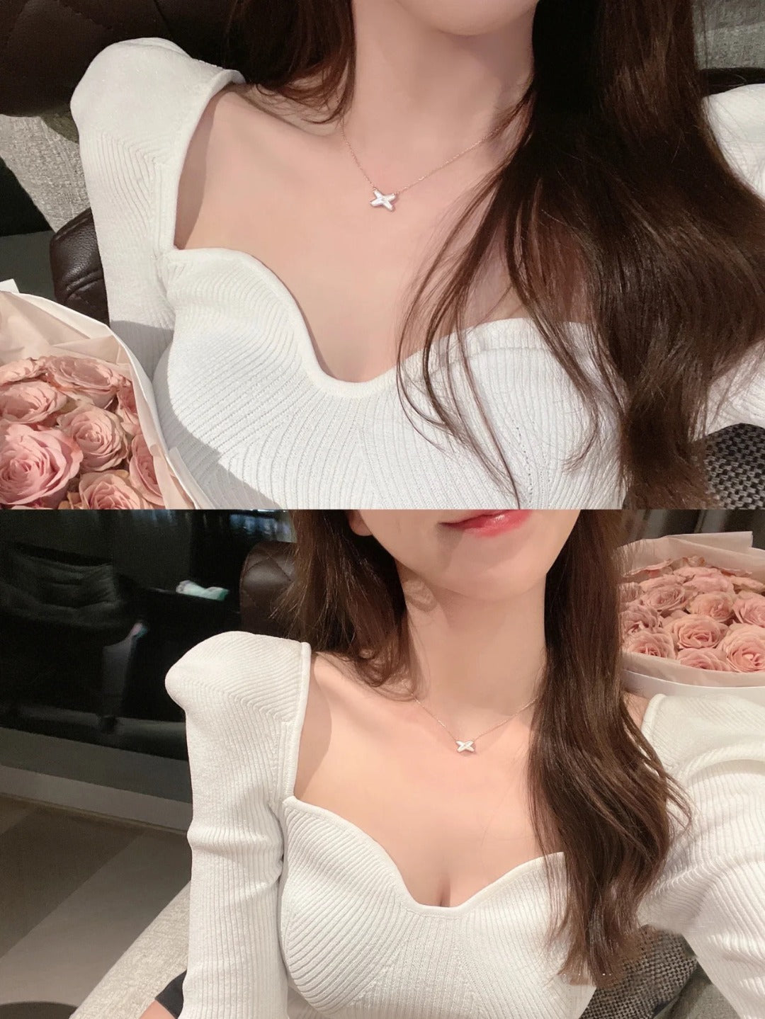 [Limara]JEUX DE NECKLACE 1 DIAMOND