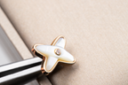 [Limara]JEUX DE WHITE MOP ROSE GOLD DIAMOND EARRINGS