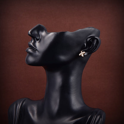 [Limara]JEUX DE GOLD DIAMOND EARRINGS