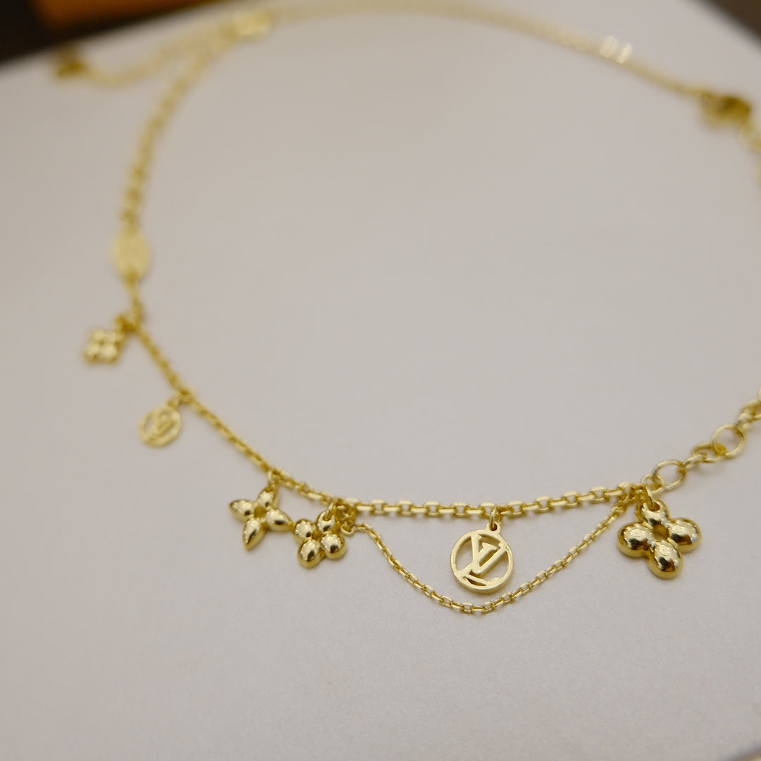 [Limara]BLOOMING SUPPLE NECKLACE BRASS
