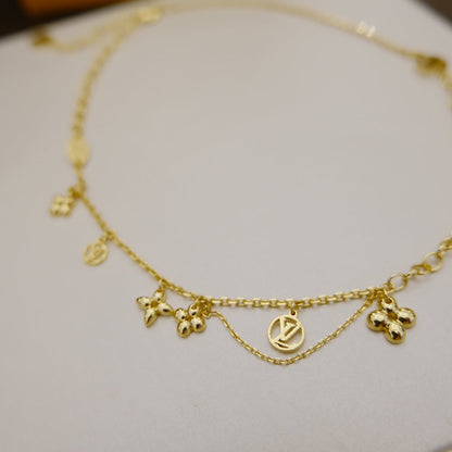 [Limara]BLOOMING SUPPLE NECKLACE BRASS