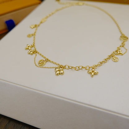 [Limara]BLOOMING SUPPLE NECKLACE BRASS