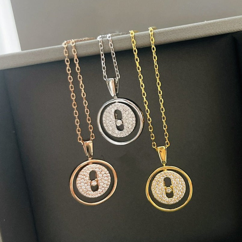 [Limara]LUCKY MOVER PM PAVED NECKLACE