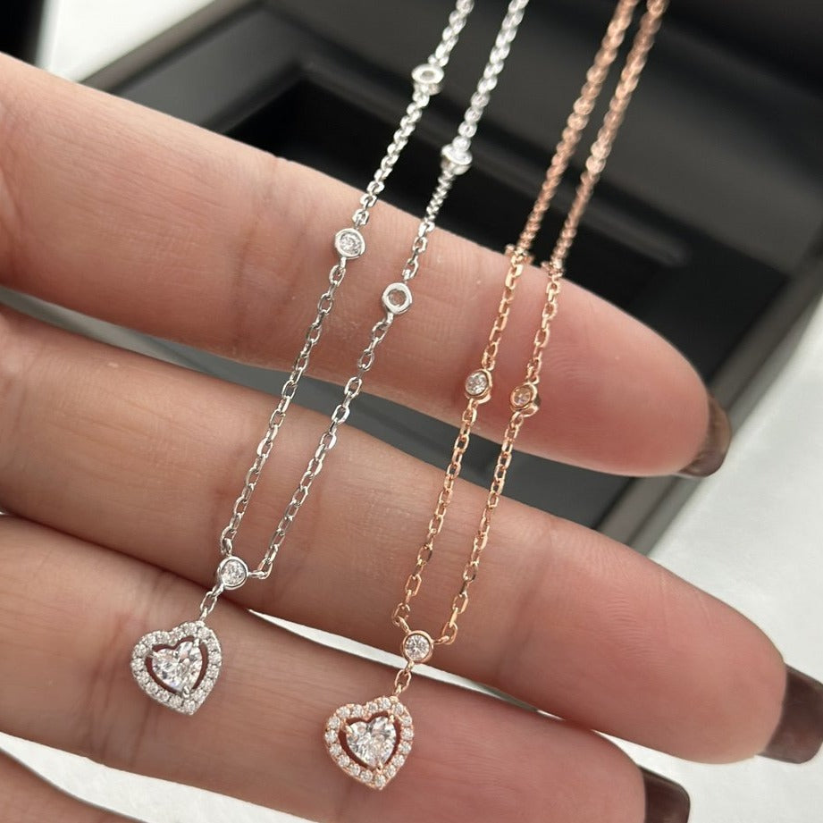 [Limara]JOY HEART DIAMOND NECKLACE