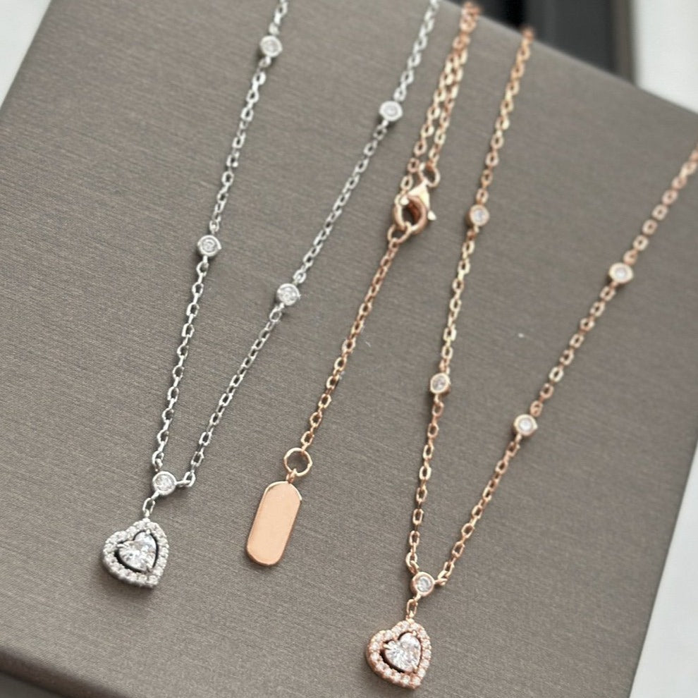 [Limara]JOY HEART DIAMOND NECKLACE