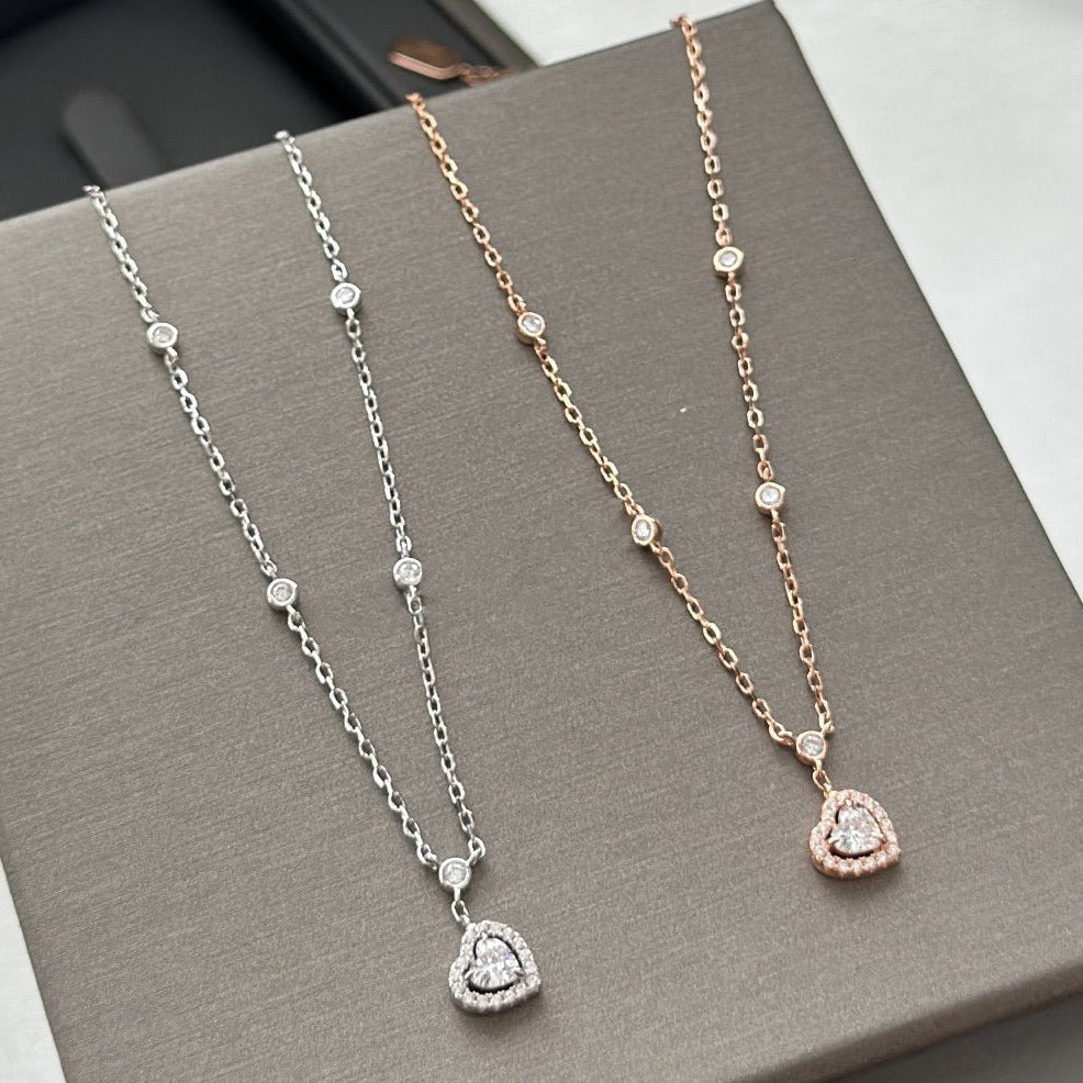 [Limara]JOY HEART DIAMOND NECKLACE
