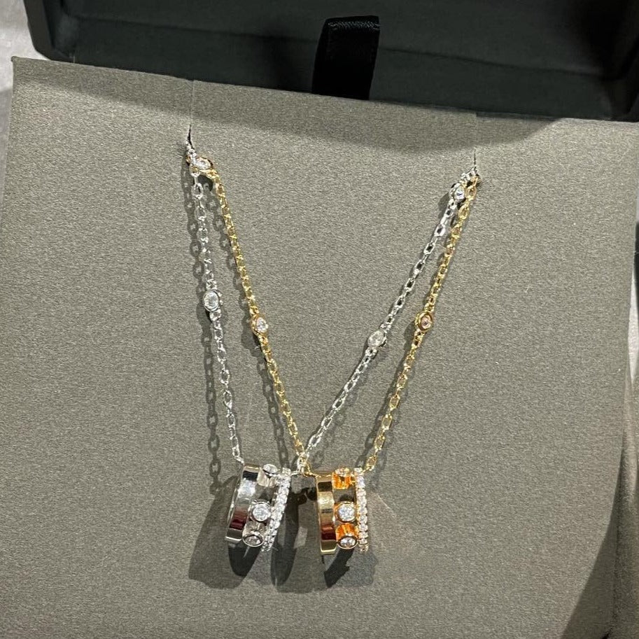 [Limara]CHAIN MOVE ROMANE PEDAND NECKLACE