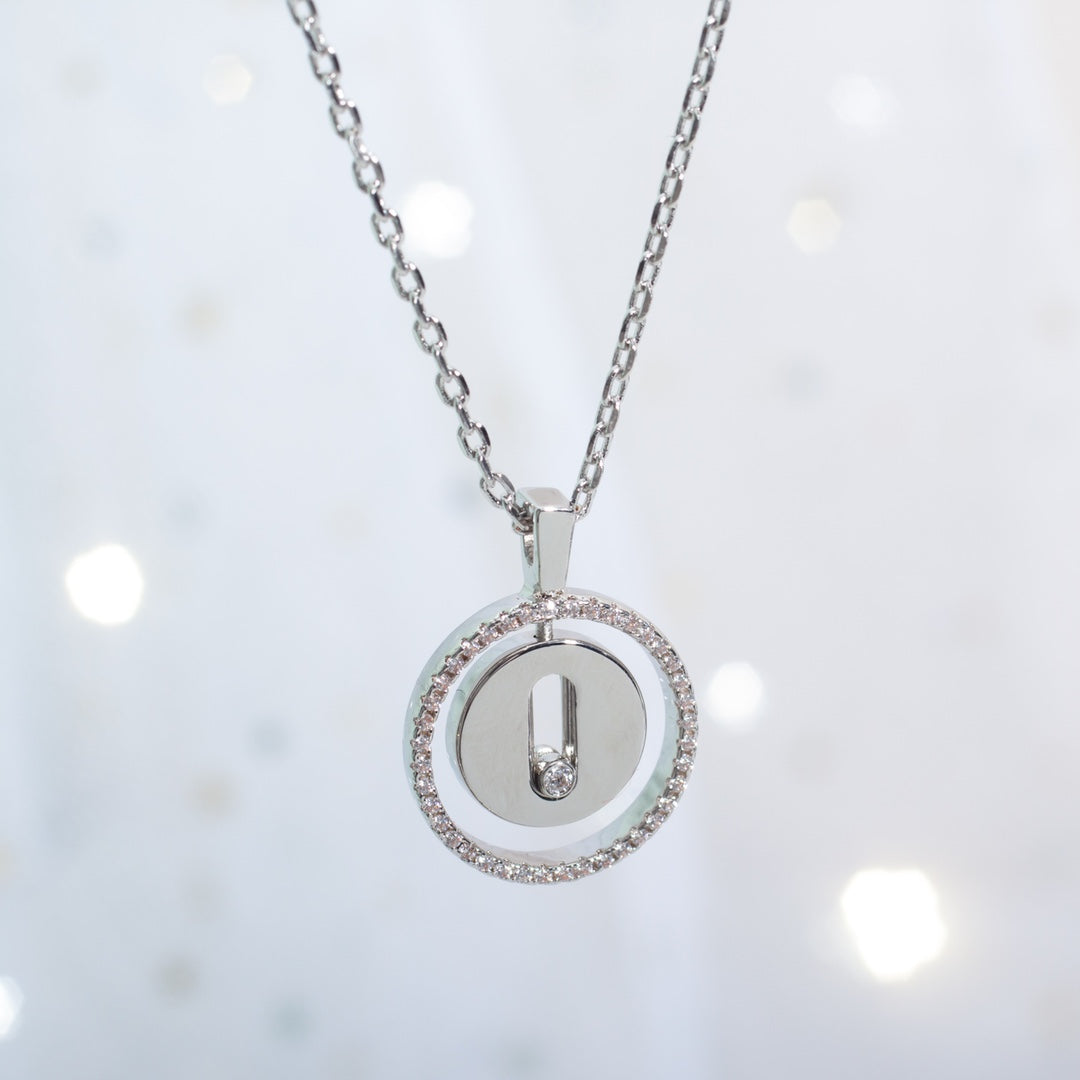 [Limara]LUCKY MOVE PM NECKLACE SILVER DIAMOND