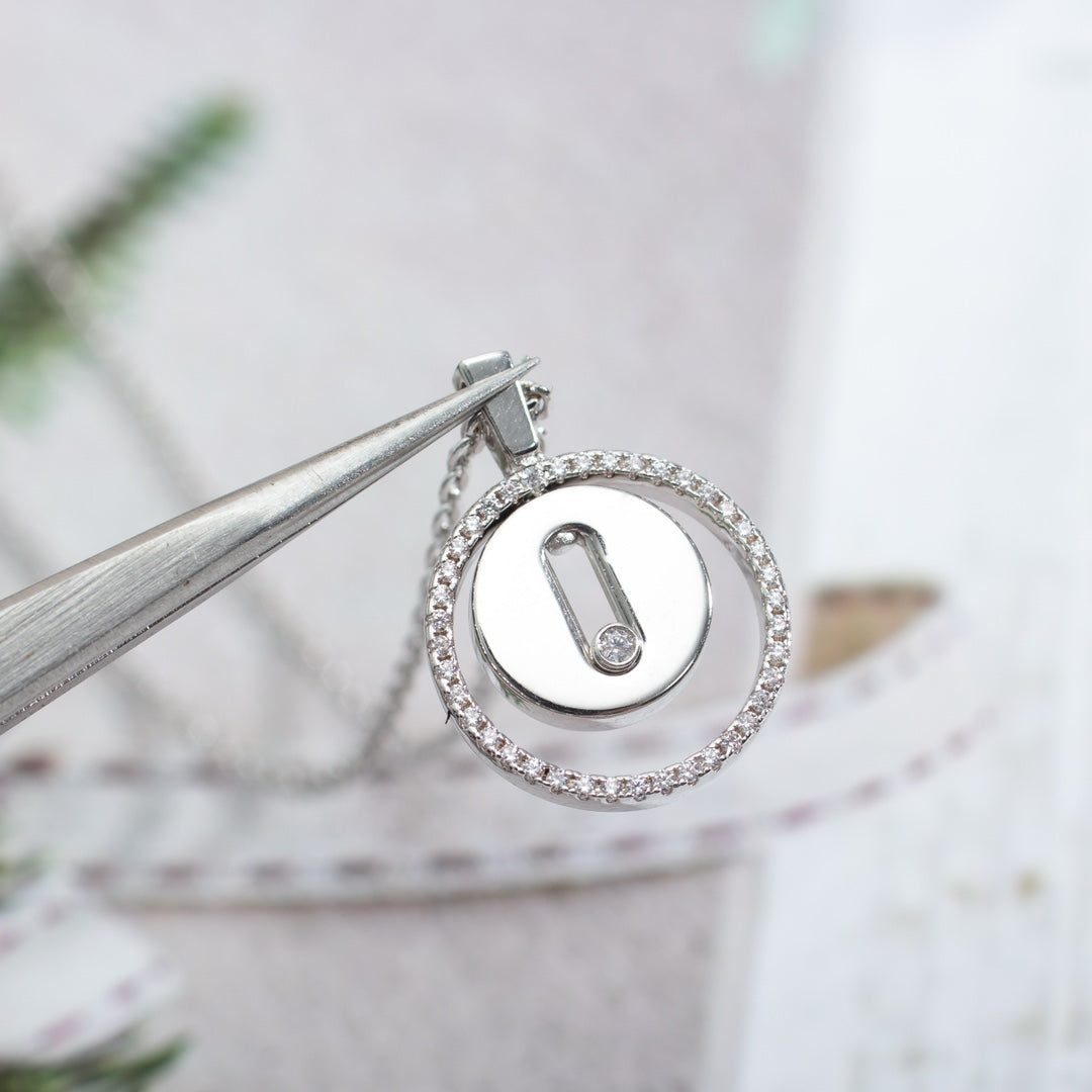 [Limara]LUCKY MOVE PM NECKLACE SILVER DIAMOND