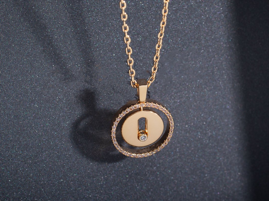 [Limara]LUCKY MOVE PM NECKLACE PINK GOLD DIAMOND