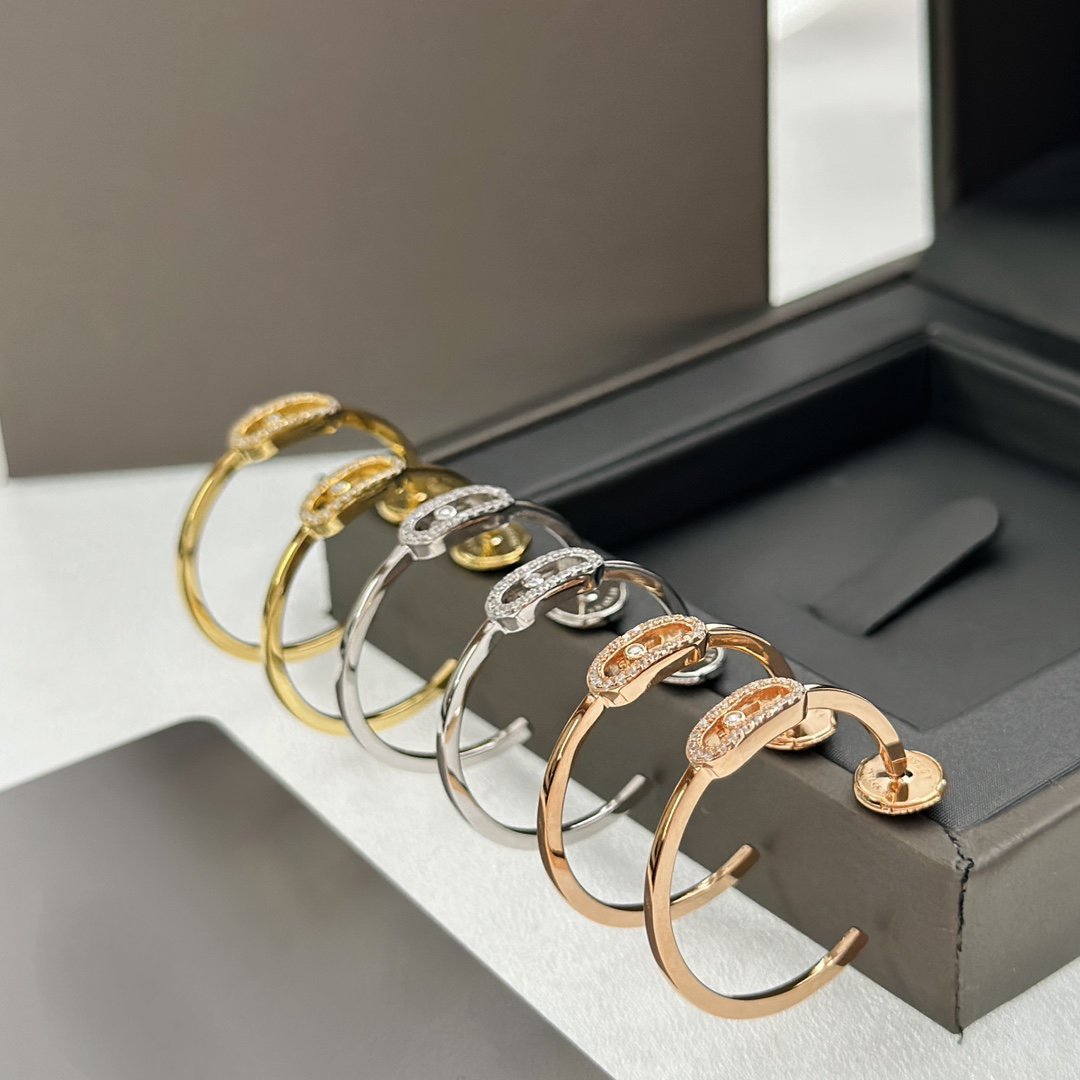 [Limara]CREOLES MOVE UNO PM DIAMOND EARRINGS