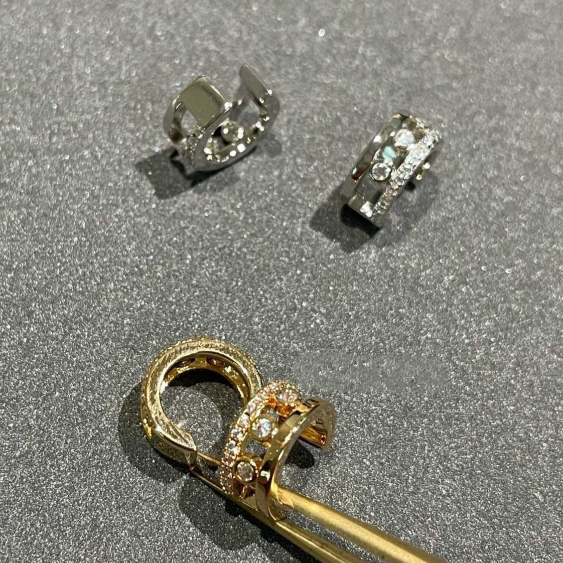 [Limara]MOVE ROMANE EARRINGS DIAMOND