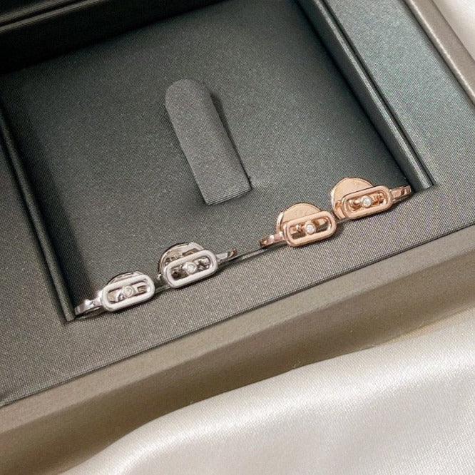 [Limara]CREOLES MOVE UNO MINI 1 DIAMOND EARRINGS