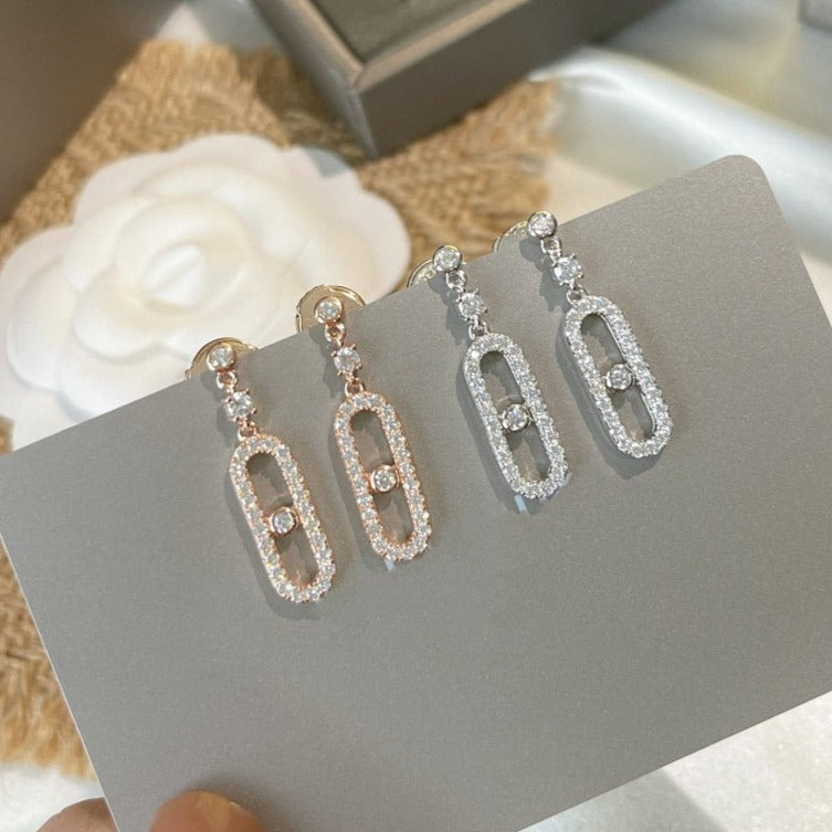 [Limara] DORMEUSES MOVE UNO DIAMOND EARRINGS