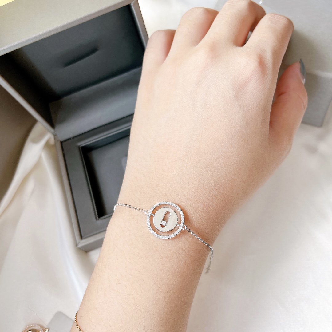 [Limara]LUCKY MOVE PAVED DIAMOND BRACELET