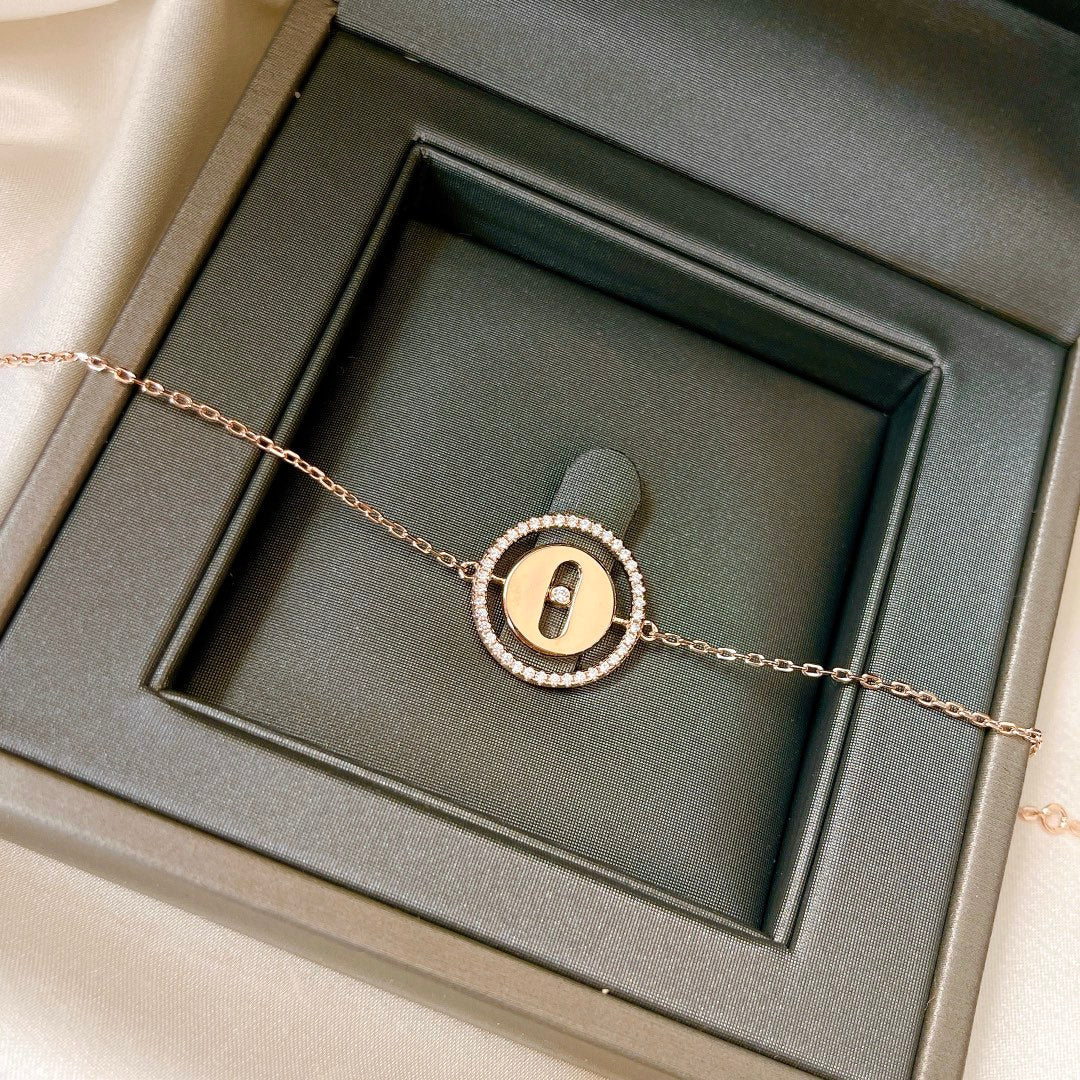 [Limara]LUCKY MOVE PAVED DIAMOND BRACELET