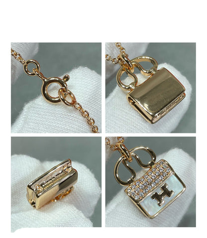 [Limara]H CIRCE MOISSANITE PENDANT NECKLACE GOLD