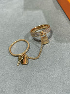 [Limara]HM KELLY CLOCHETTE DOUBLE RING IN  WITH DIAMONDS