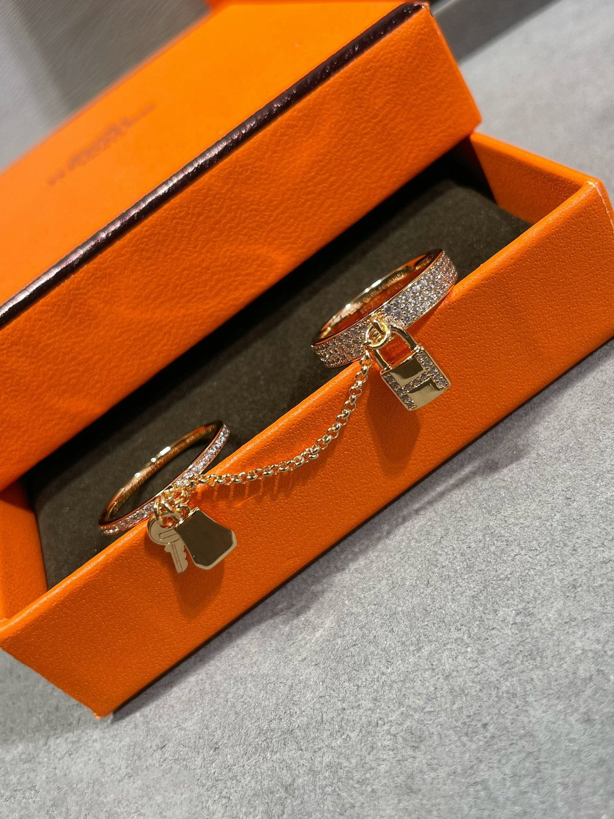 [Limara]HM KELLY CLOCHETTE DOUBLE RING IN  WITH DIAMONDS